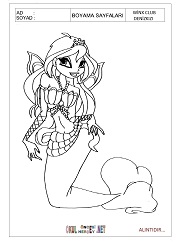Winx Club Denizkızı boyama sayfaları